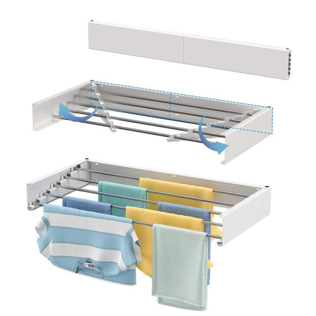 Wall-mounted clothes drying rack foldable | Kalsten