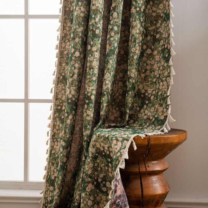 Kalsten | French Vintage Floral Tapestry Curtain