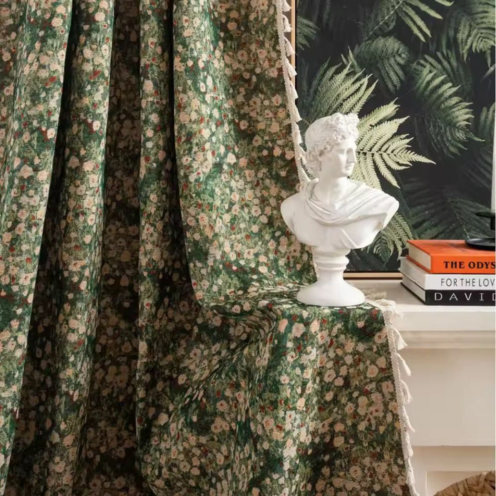 Kalsten | French Vintage Floral Pattern Curtain