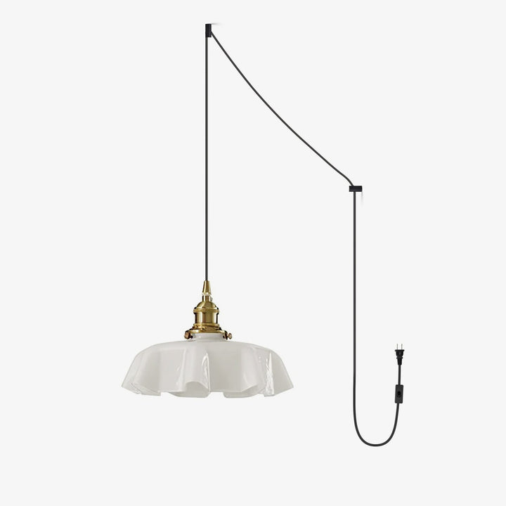 French Flower Droplight Pendant Swag Light | Noxord