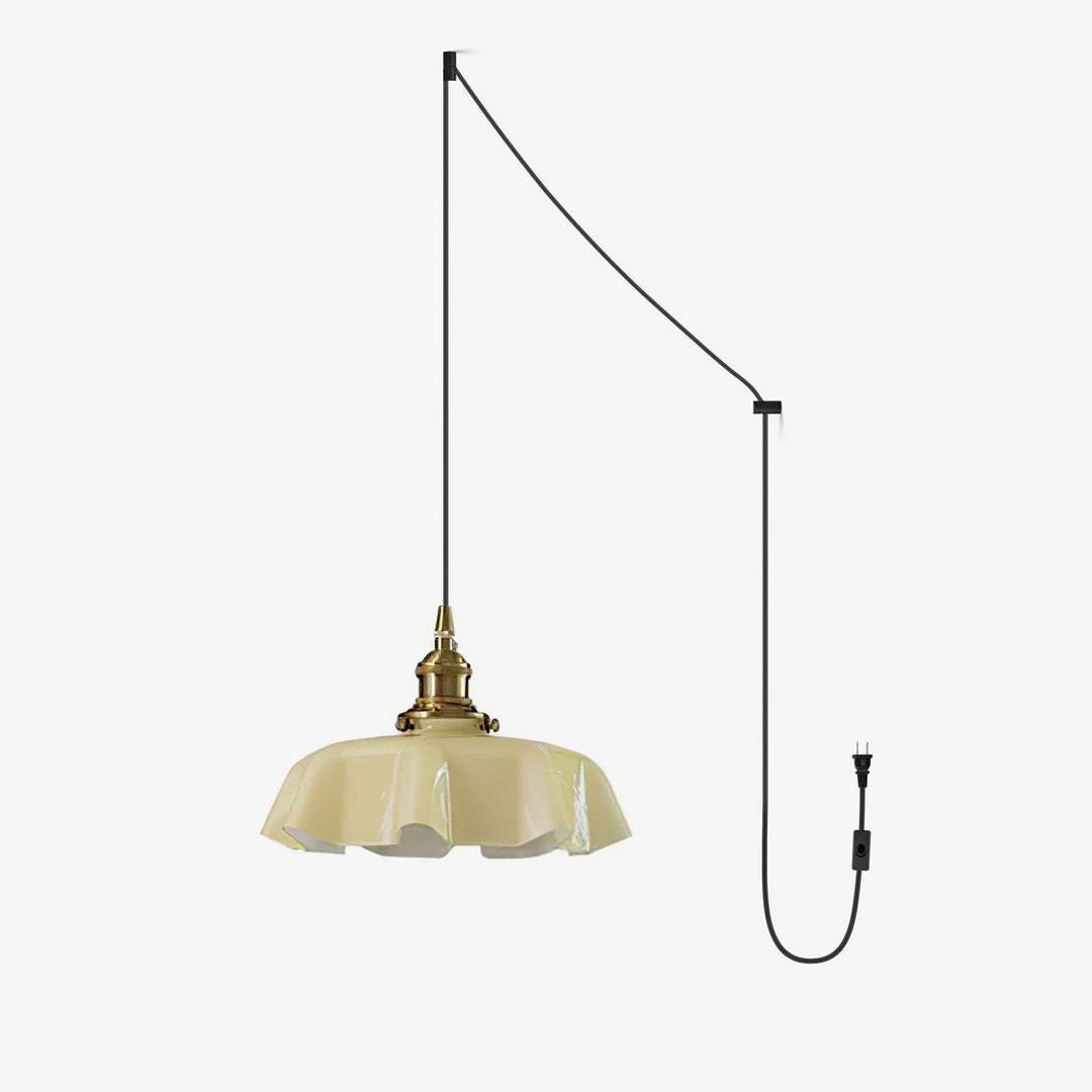 French Flower Droplight Pendant Swag Light | Noxord