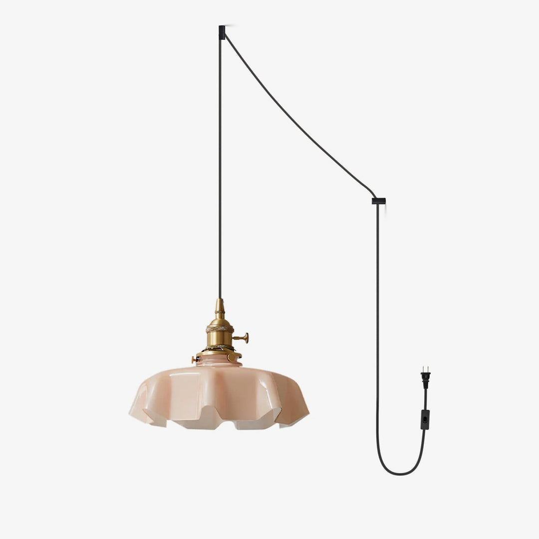 French Flower Droplight Pendant Swag Light | Noxord
