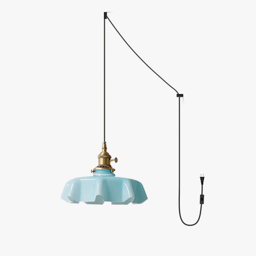 French Flower Droplight Pendant Swag Light | Noxord