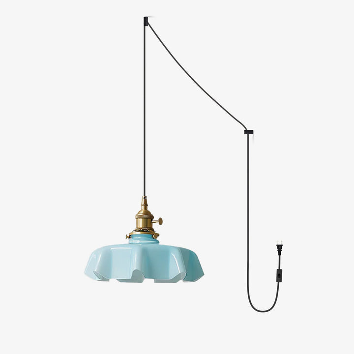 French Flower Droplight Pendant Swag Light | Noxord