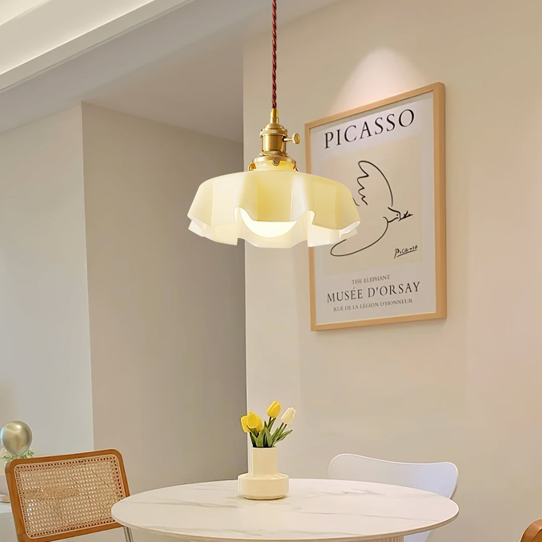 French Flower Droplight Pendant Swag Light | Noxord