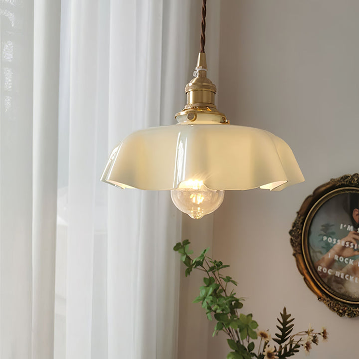 French Flower Droplight Pendant Swag Light | Noxord