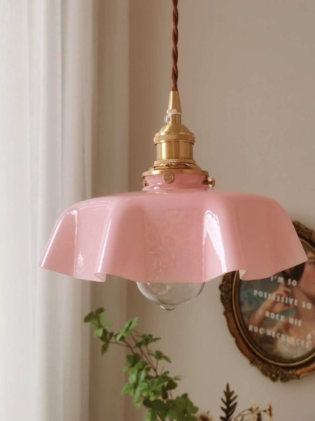 French Flower Droplight Pendant Swag Light | Noxord