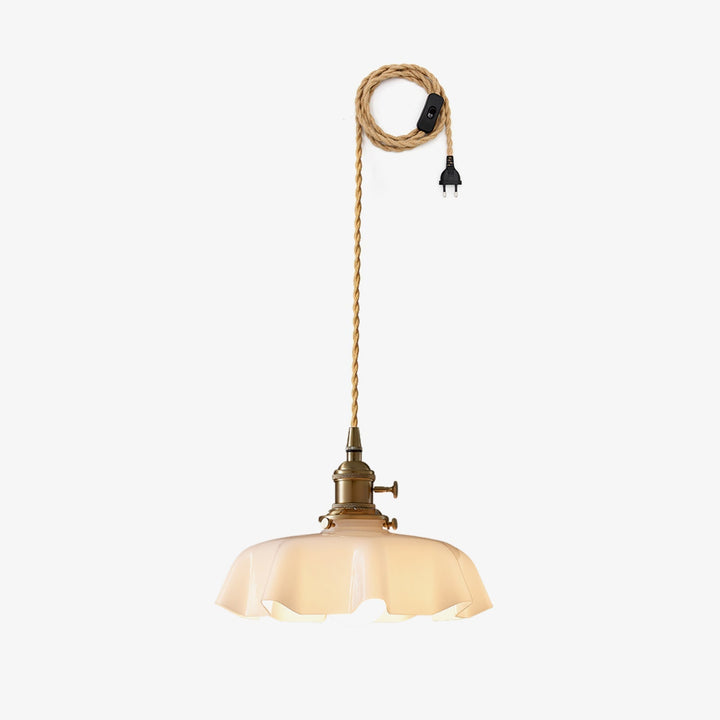 French Flower Droplight Pendant Swag Light | Noxord