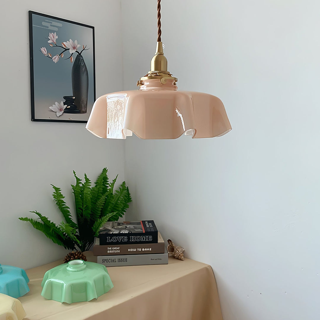 French Flower Droplight Pendant Swag Light | Noxord