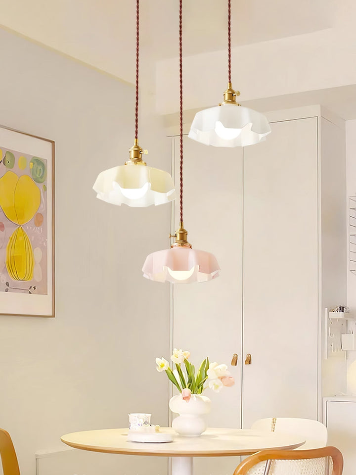 French Flower Droplight Pendant Swag Light | Noxord