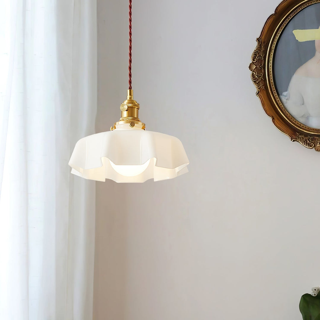 French Flower Droplight Pendant Swag Light | Noxord