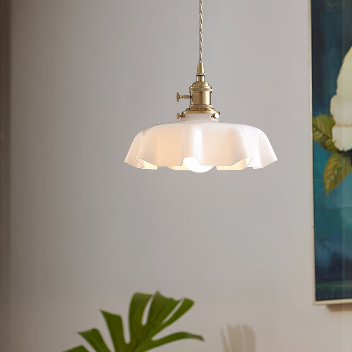 French Flower Droplight Pendant Swag Light | Noxord