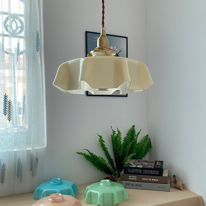 French Flower Droplight Pendant Swag Light | Noxord