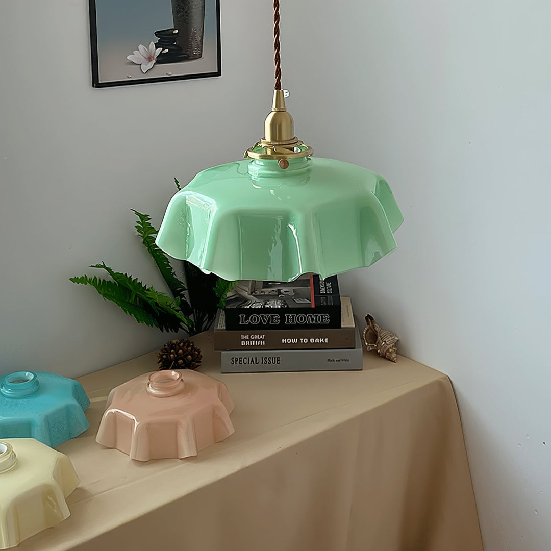 French Flower Droplight Pendant Swag Light | Noxord