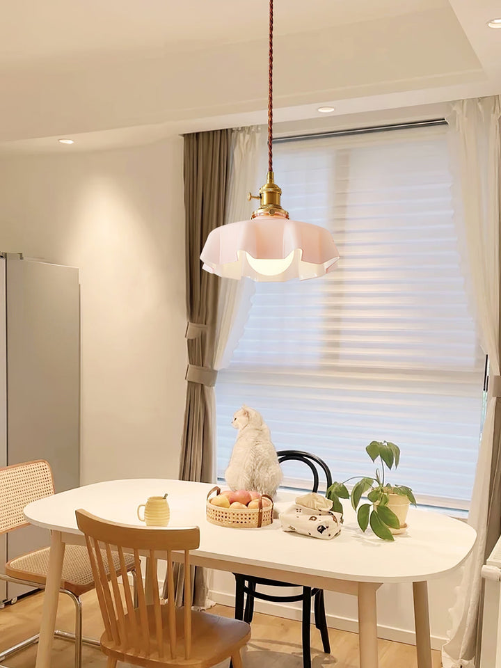 French Flower Droplight Pendant Swag Light | Noxord