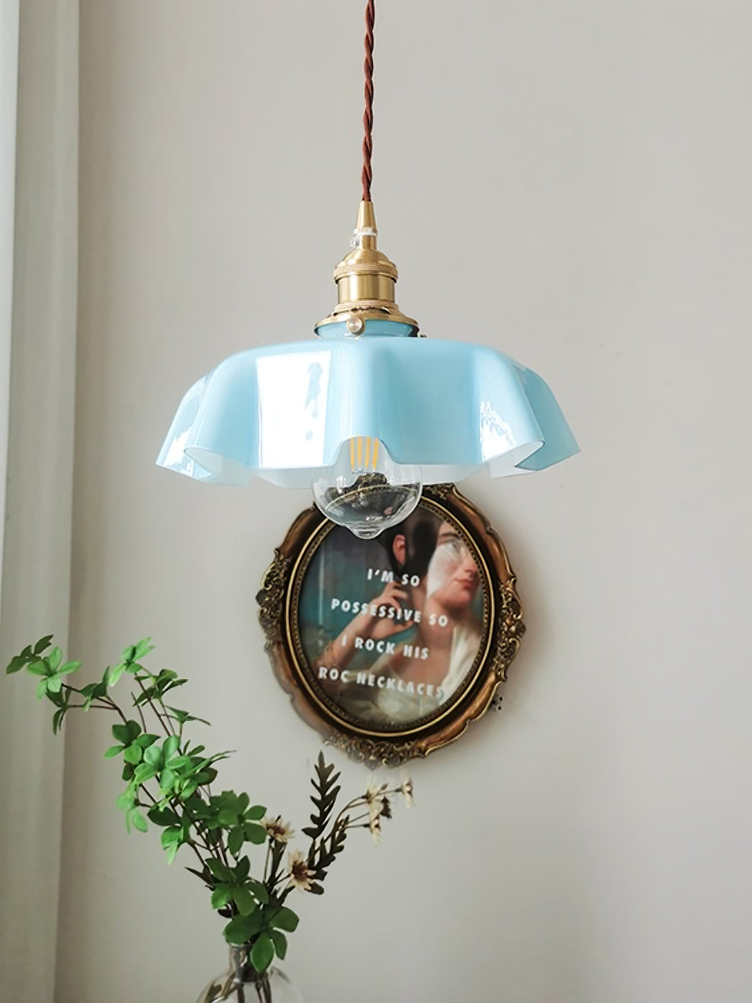 French Flower Droplight Pendant Swag Light | Noxord