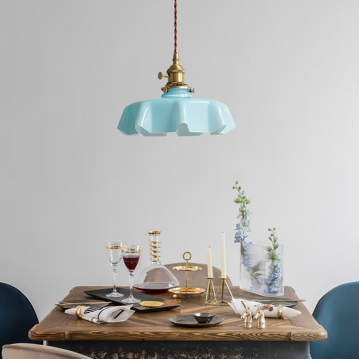 French Flower Droplight Pendant Swag Light | Noxord