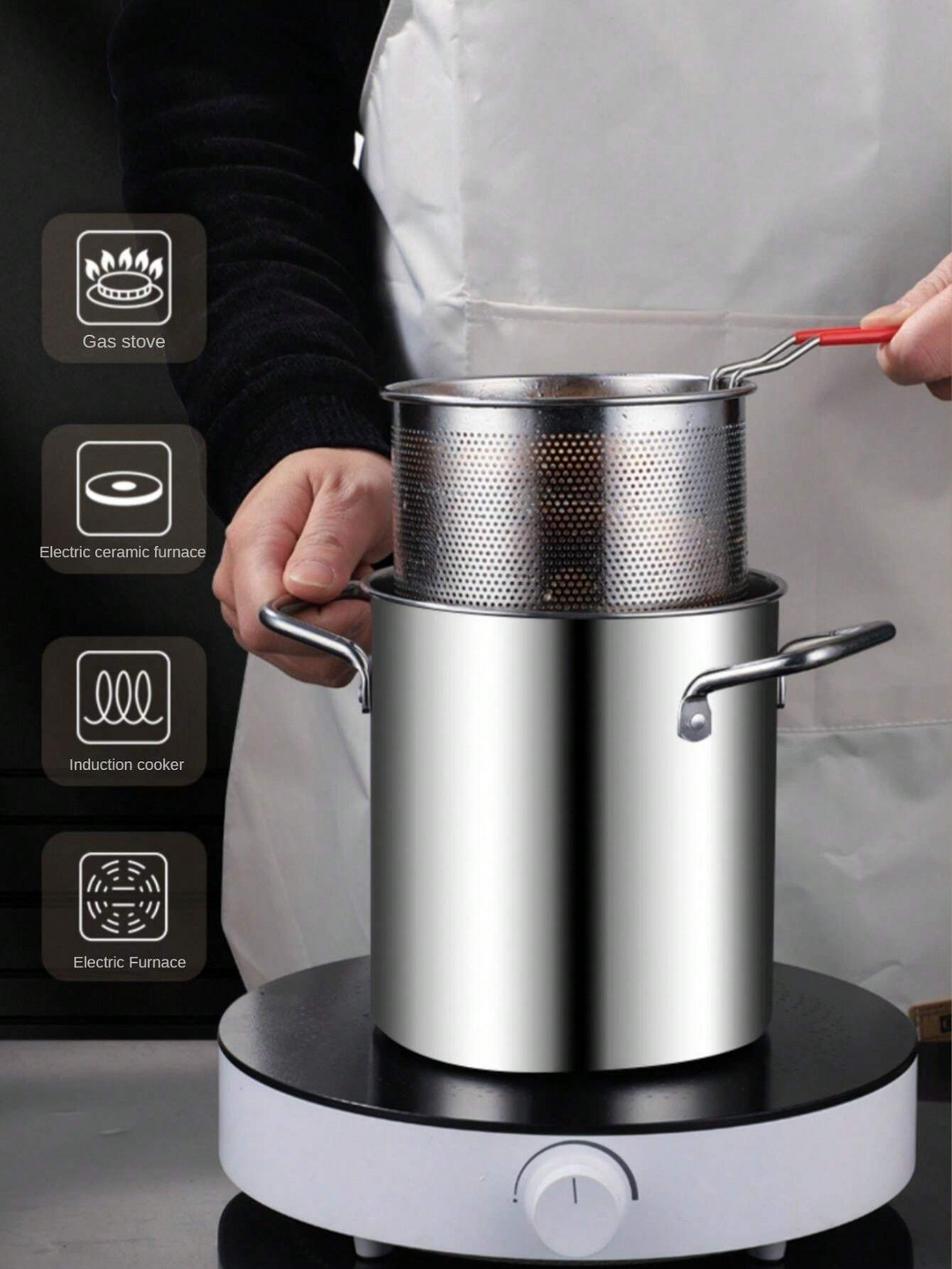 Fryer for crispy snacks with less oil | Kalsten
