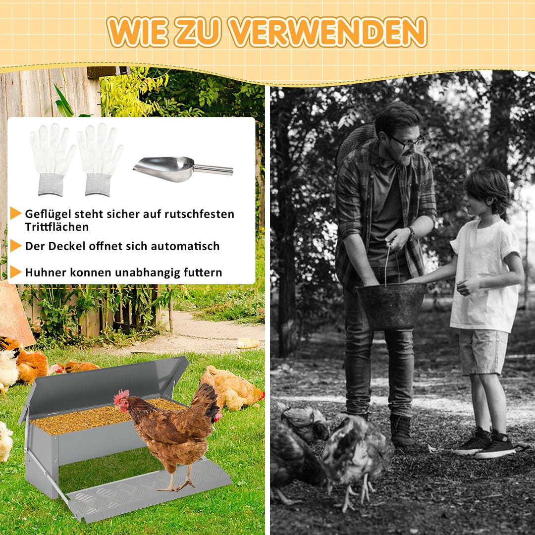 Feed dispenser feeder with gloves 5kg | Kalsten