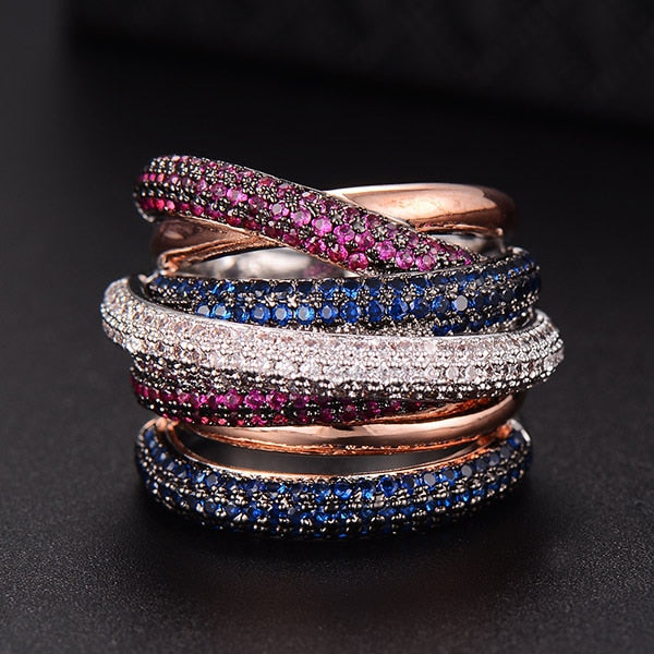 Noxord | Monaco Design Luxury Statement Stackable Ring For Women