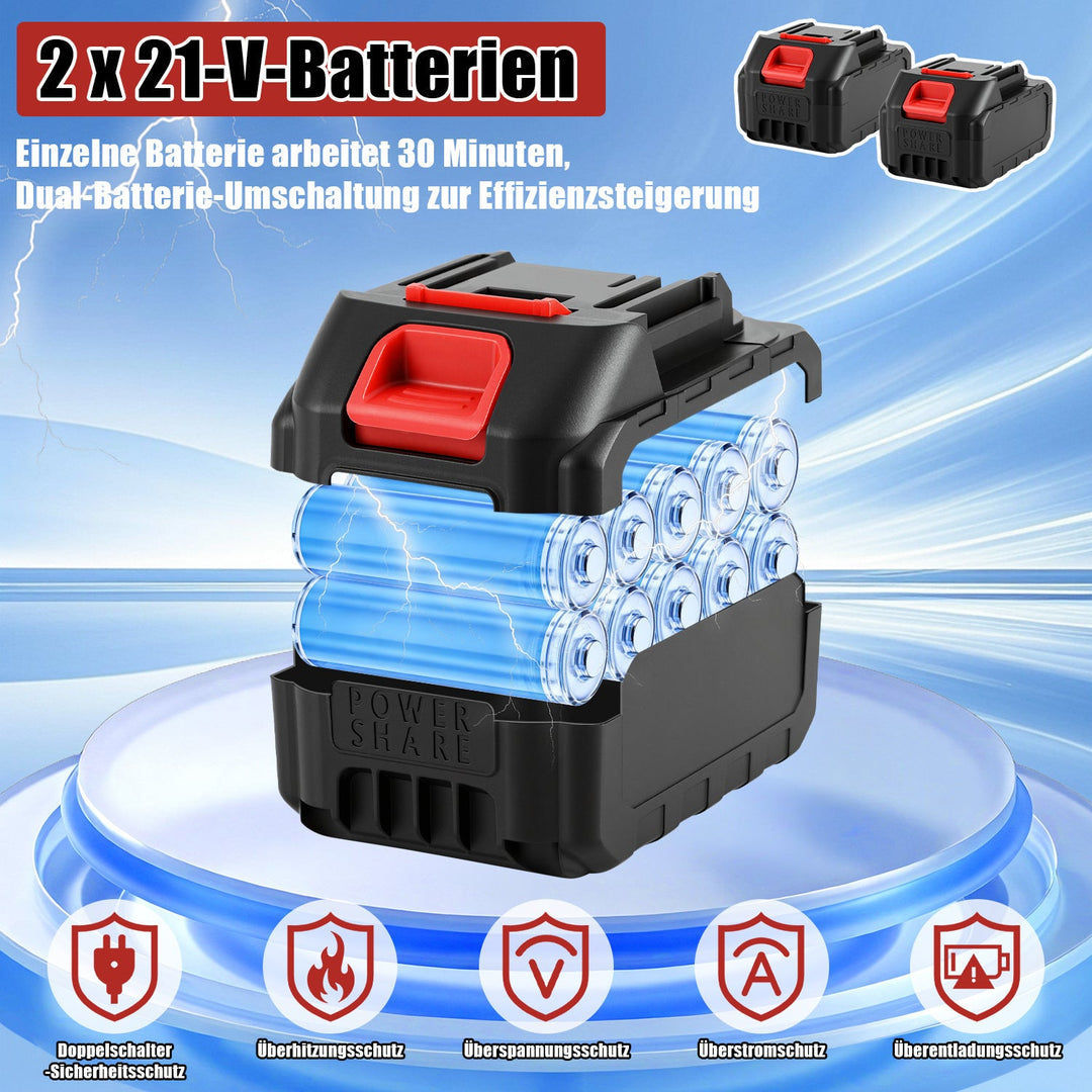 400W Battery Garden Tiller with 2 Batteries Portable | Kalsten