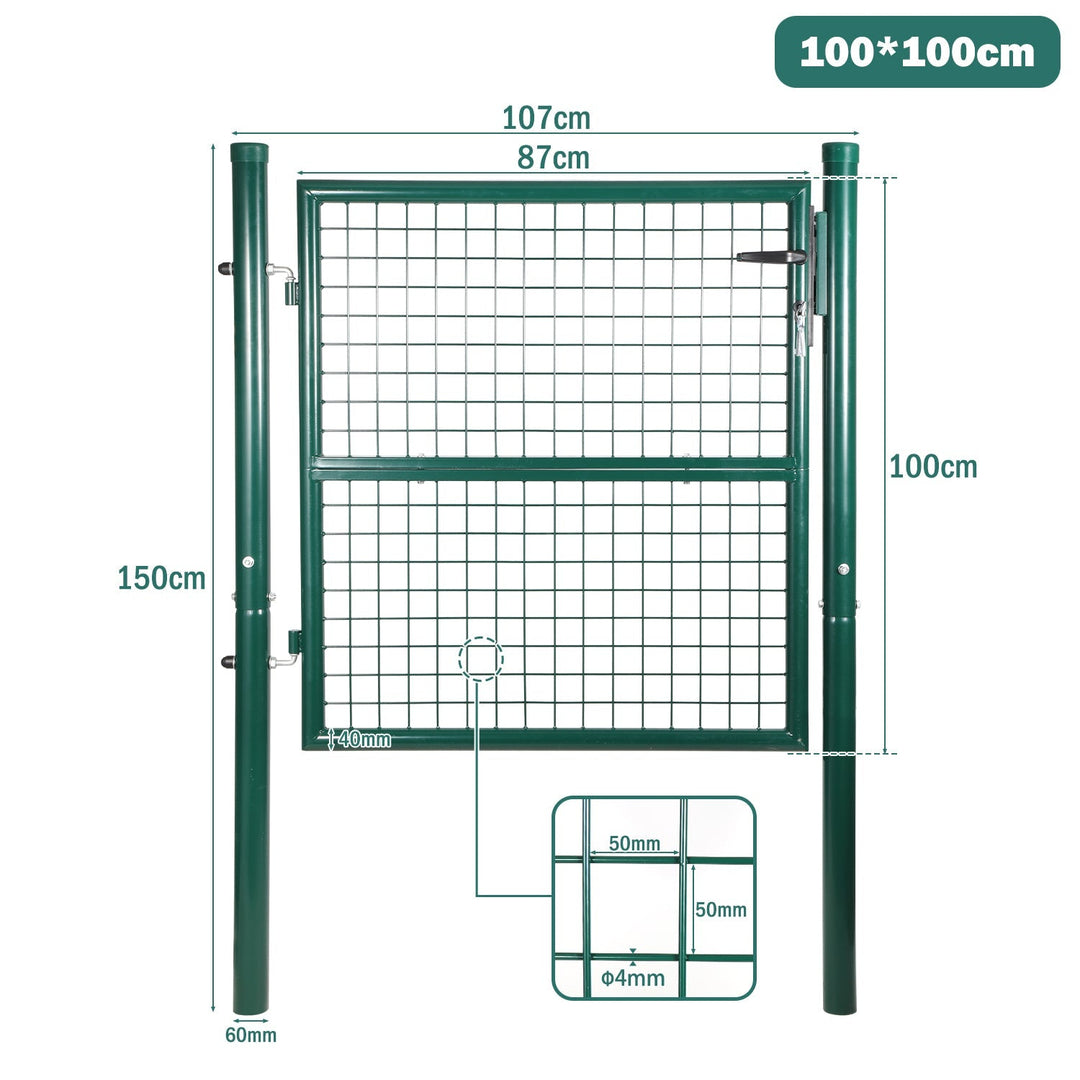 Garden gate Garden door Green Incl. lock | Kalsten