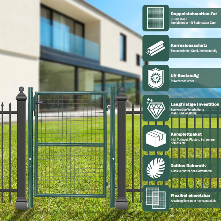 Garden gate Garden door Green Incl. lock | Kalsten