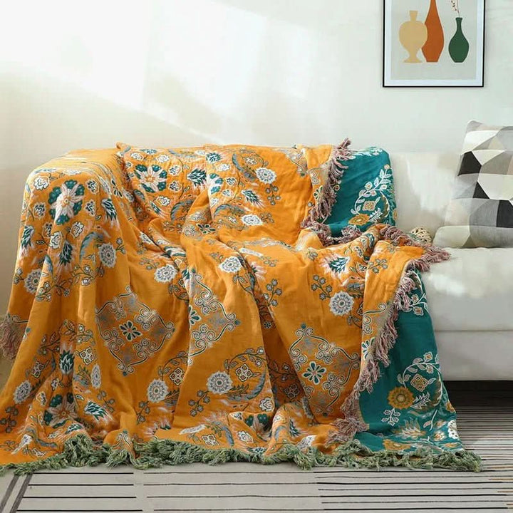 Kalsten | Boho Cotton Blanket for Cozy Living Spaces