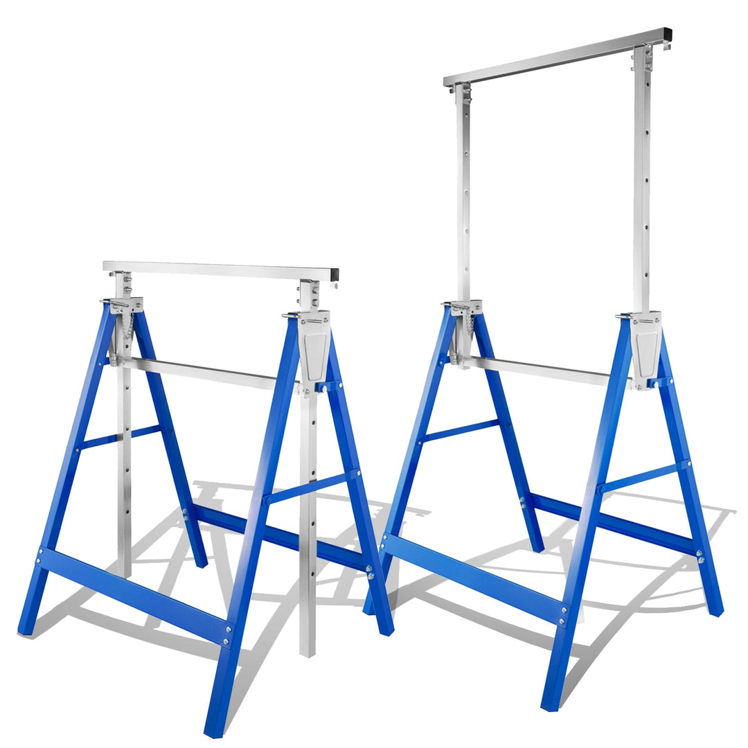 2x Scaffold Stands Folding Stands 7-fold height adjustable | Kalsten