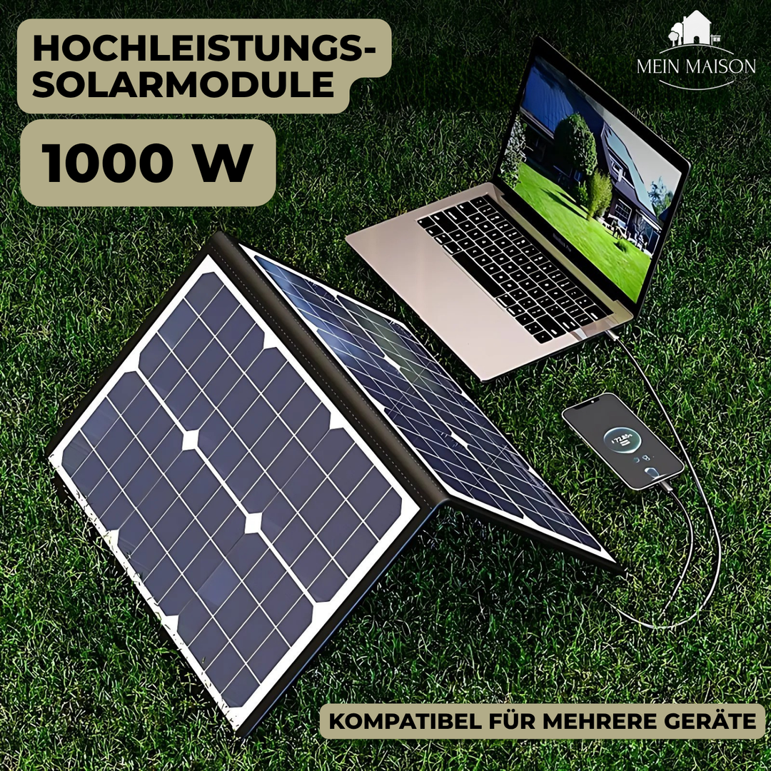 PowerFlex 1000W Foldable Solar Panel – Portable Solar Power for Camping and Outdoor | Kalsten
