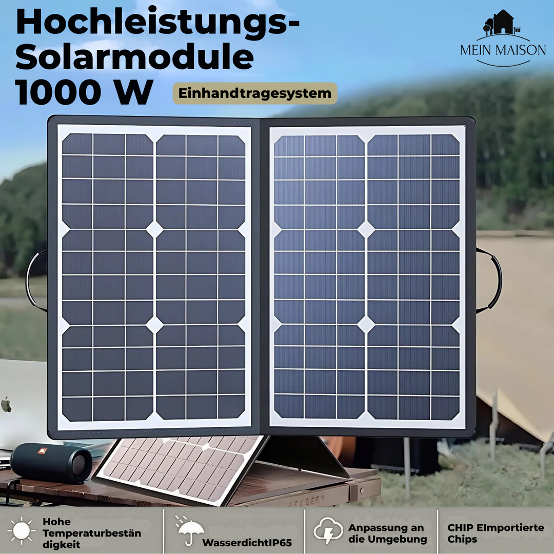 PowerFlex 1000W Foldable Solar Panel – Portable Solar Power for Camping and Outdoor | Kalsten