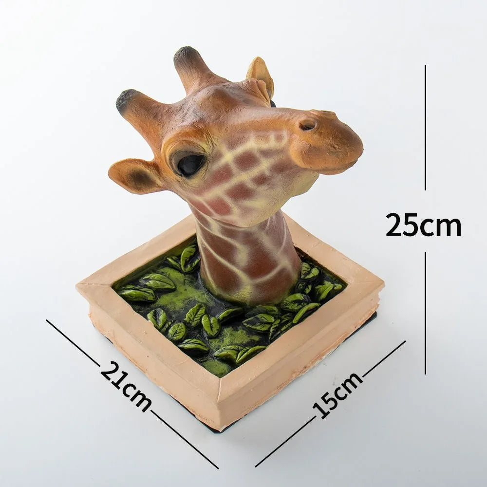 Kalsten | Giraffe head - Wall decoration - 3D sculpture - Lifesize decoration