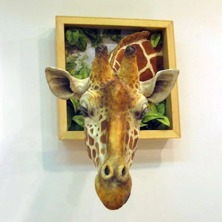 Kalsten | Giraffe head - Wall decoration - 3D sculpture - Lifesize decoration