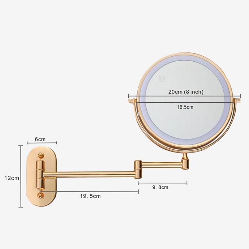 Kalsten | GlamGlow Deluxe LED Makeup Mirror – Magnifying Vanity Mirror with Dimmable Light