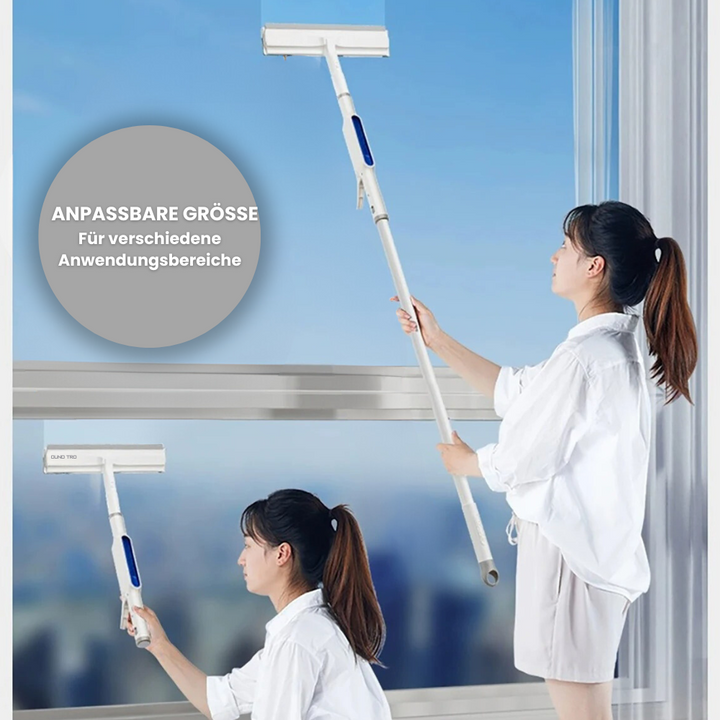 3-in-1 Rotatable Window Cleaner with Telescopic Handle and Spray Function | Kalsten
