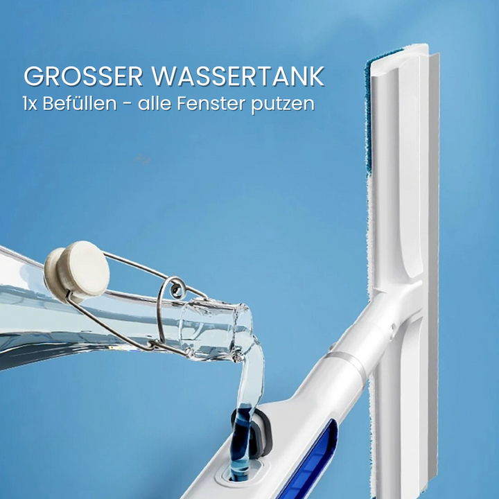 Noxord | 3-in-1 Rotatable Window Cleaner with Telescopic Handle and Spray Function