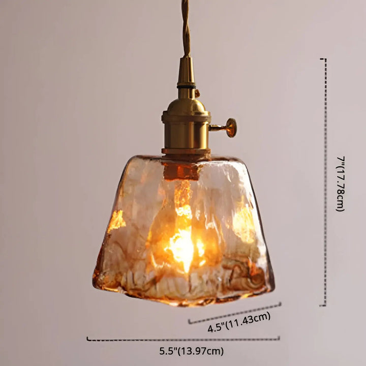 Luxurious Crystal Ceiling Lamp - Amber GlassElegance Noxord