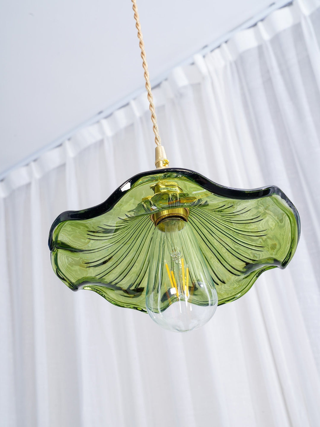 Glass Hibiscus Flower Droplight Pendant Light | Kalsten