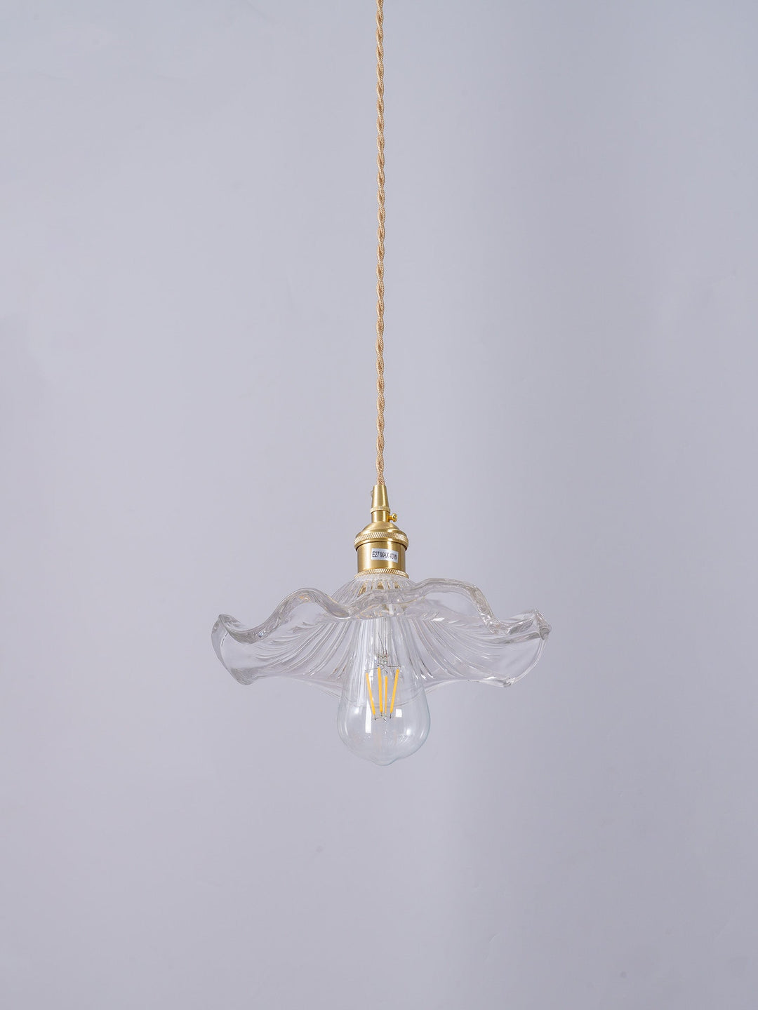 Glass Hibiscus Flower Hanging light Swag Light | Kalsten