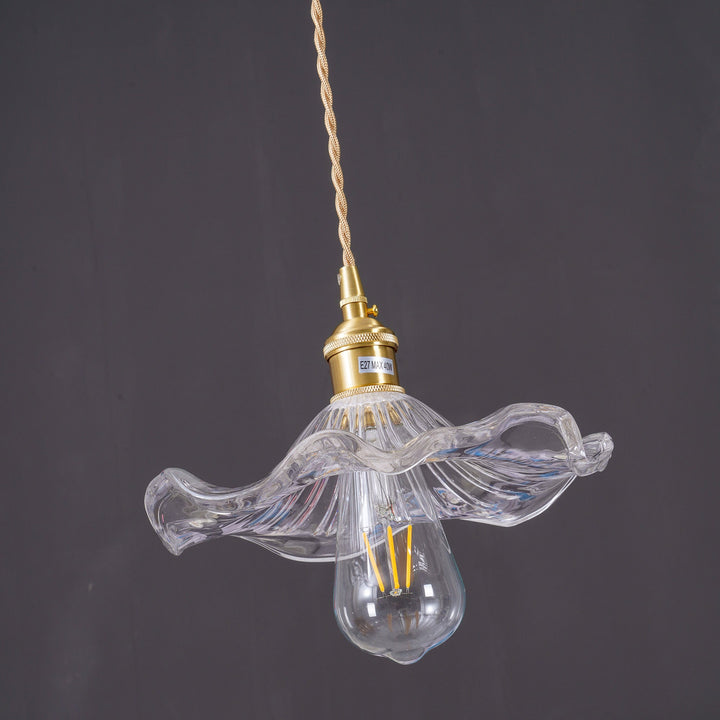 Glass Hibiscus Flower Droplight Pendant Light | Kalsten