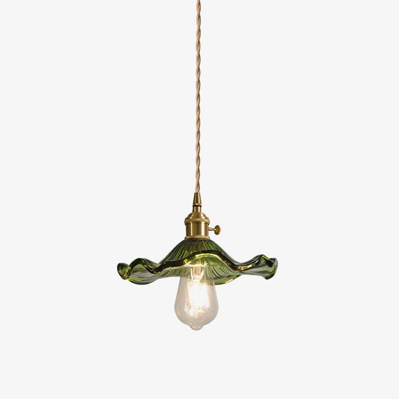 Glass Hibiscus Flower Hanging light Swag Light | Kalsten