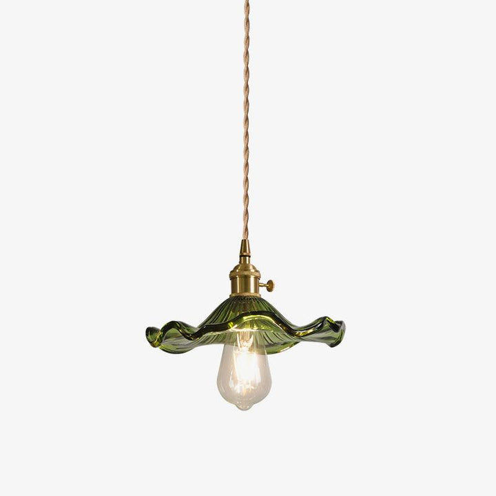 Glass Hibiscus Flower Hanging light Swag Light | Kalsten