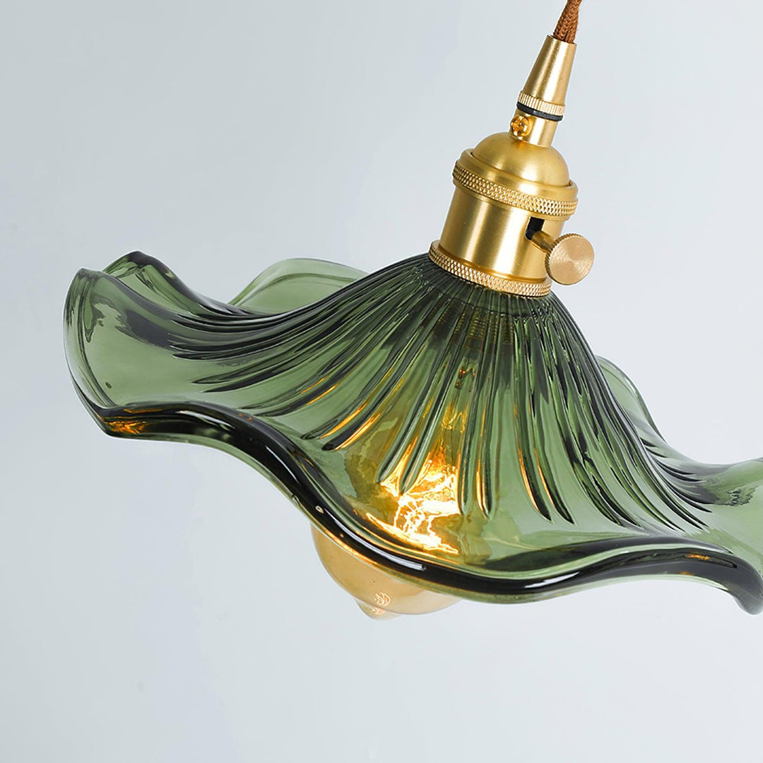 Glass Hibiscus Flower Droplight Pendant Light | Kalsten