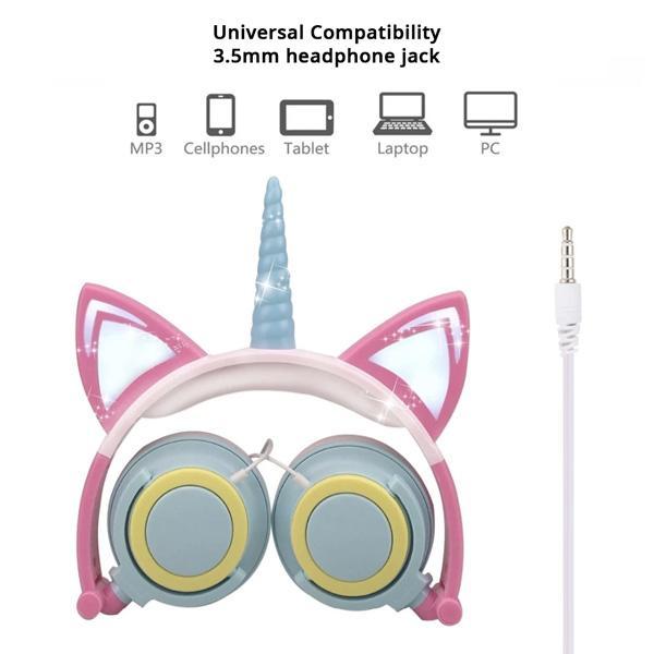 Glittery Unicorn Headphones | Kalsten