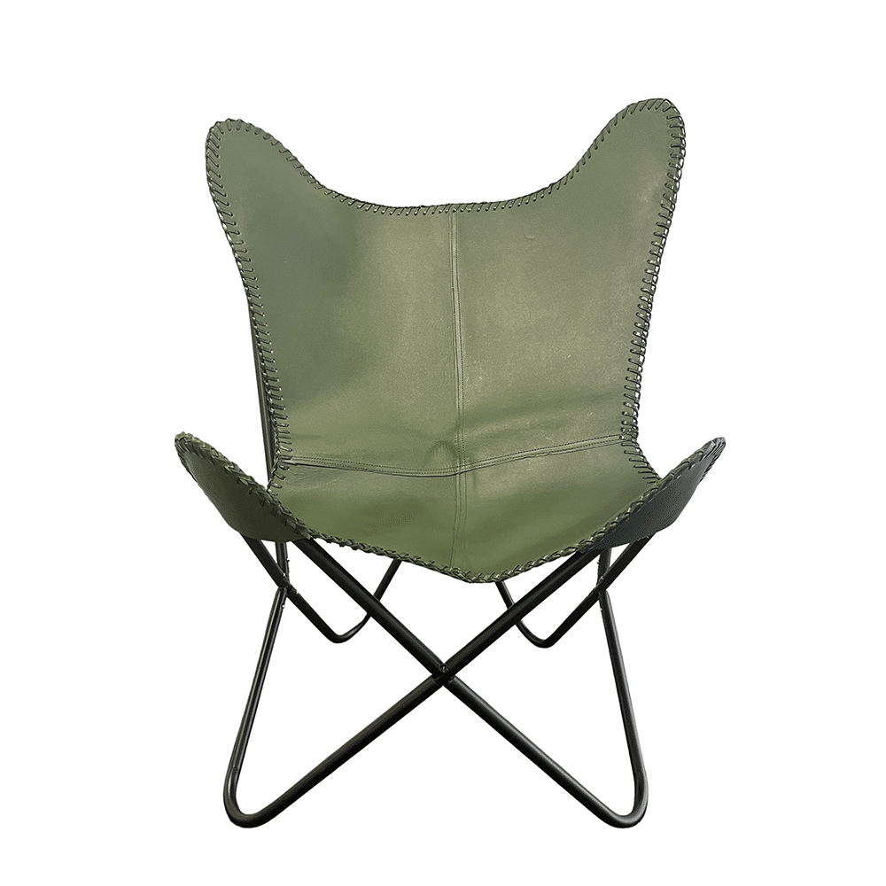 Bat chair made of real leather (available in different colors) | Kalsten