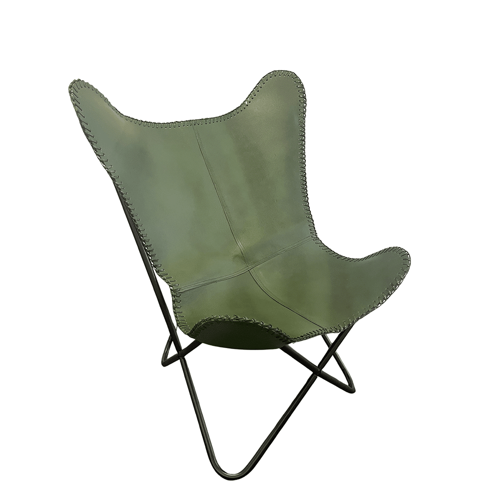 Bat chair made of real leather (available in different colors) | Kalsten