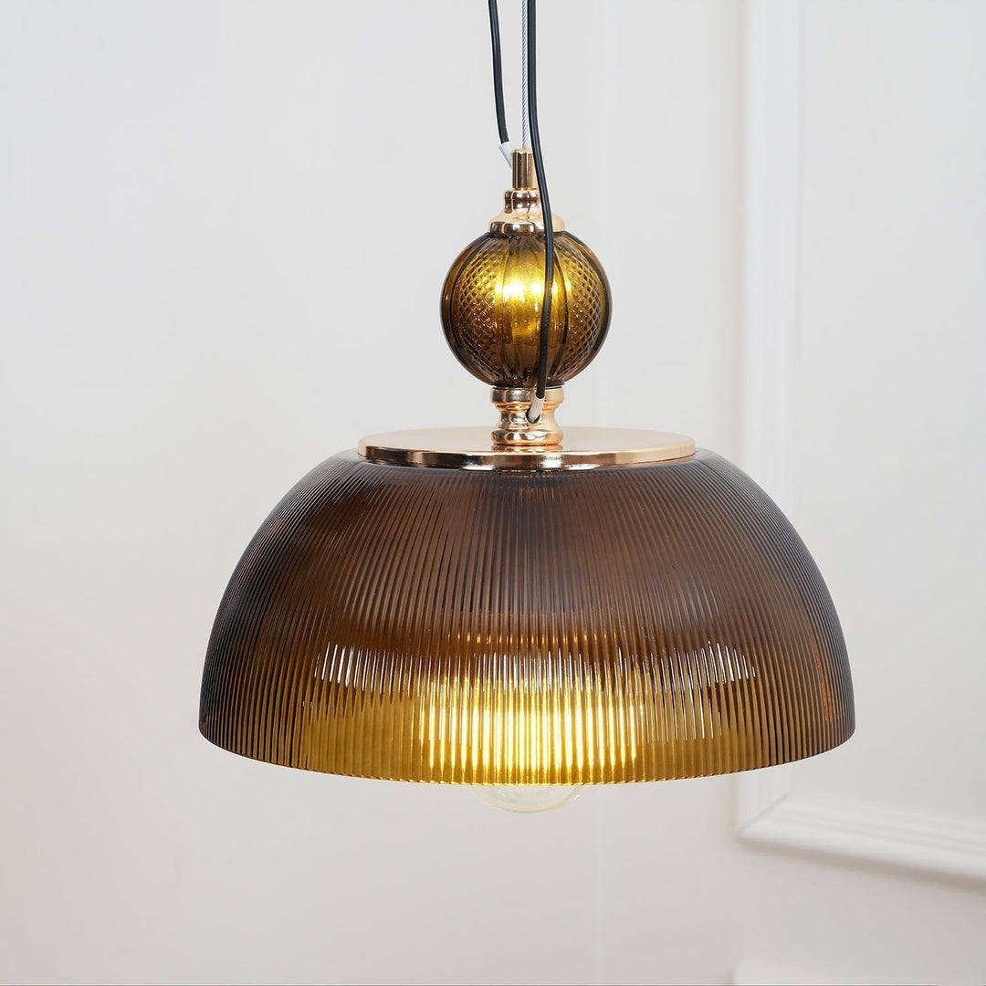 Green Glass Bowl Drop light Pendant Lamp | Kalsten
