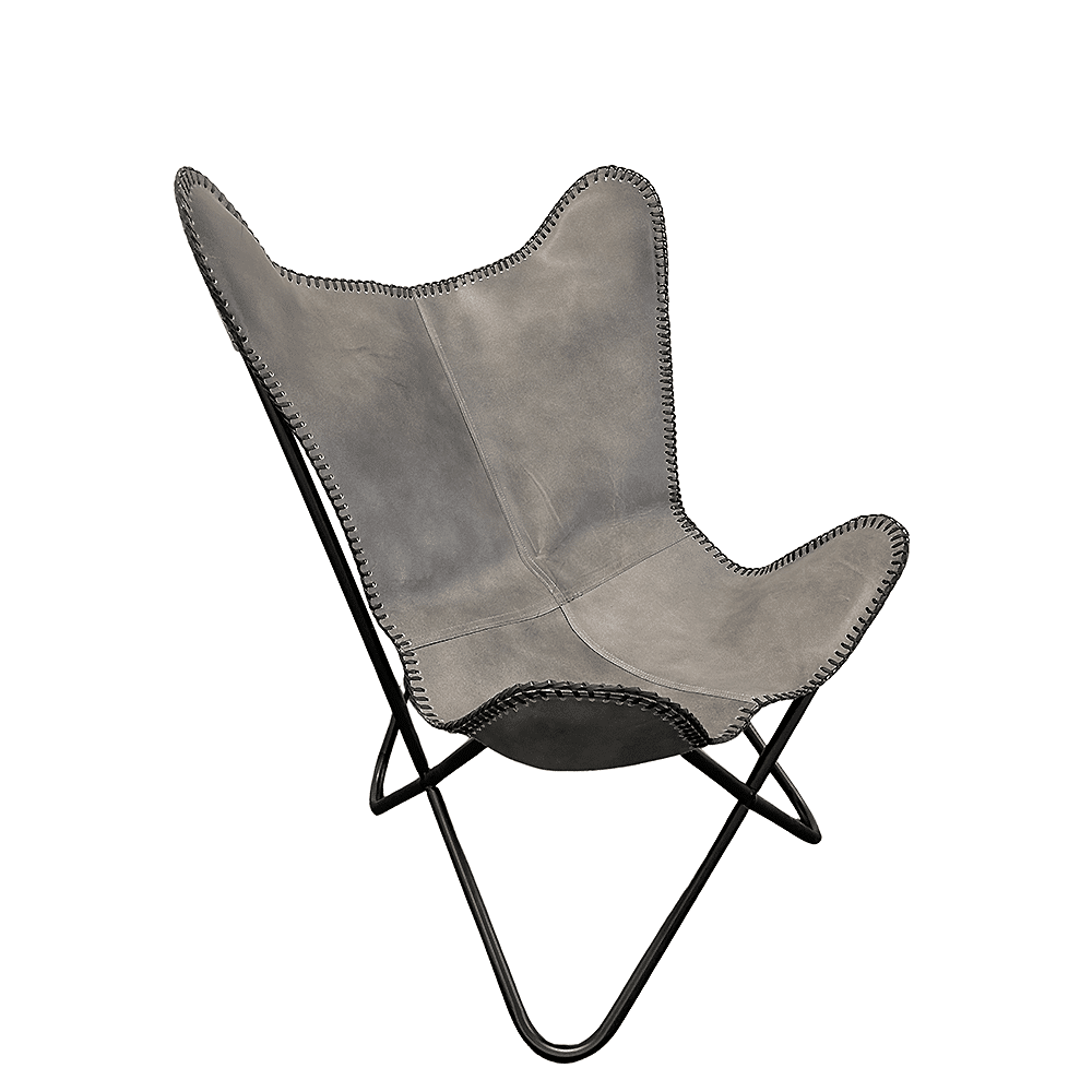 Bat chair made of real leather (available in different colors) | Kalsten