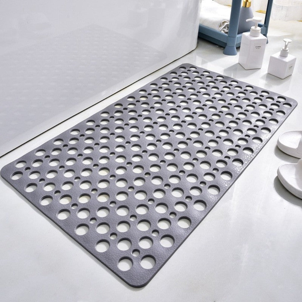 Shower mat with suction cups and drainage holes | Kalsten
