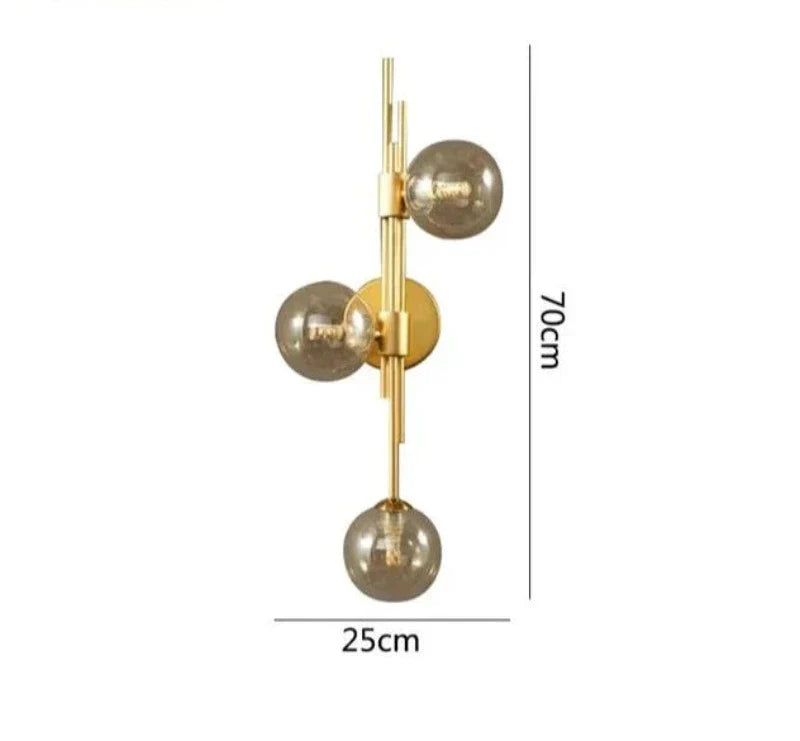 Modern Glass Ball Wall Lamps – Elegant LED Wall Lights for Bedrooms and Living Rooms | Kalsten